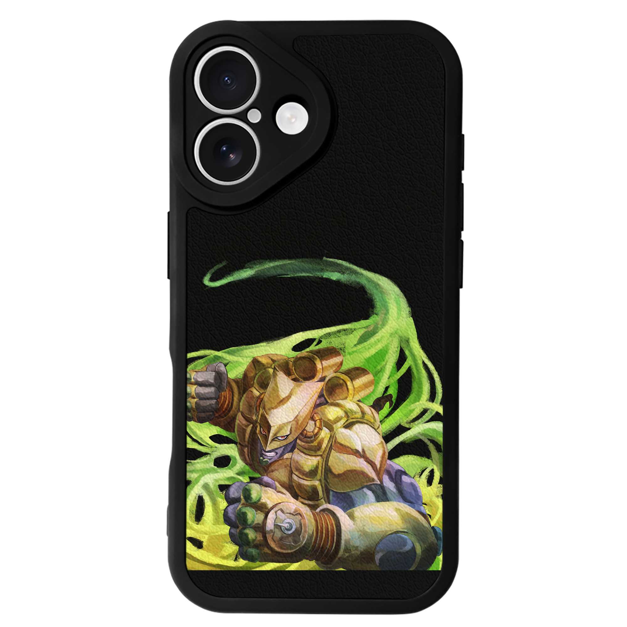 （画像用） ジョジョの奇妙な冒険 ディオ?ブランドー JoJo's Bizarre Adventure Dio Brando 【iPhone 16シリーズ対応】シリコンスマホケース（レザー調） 材質：シリコン